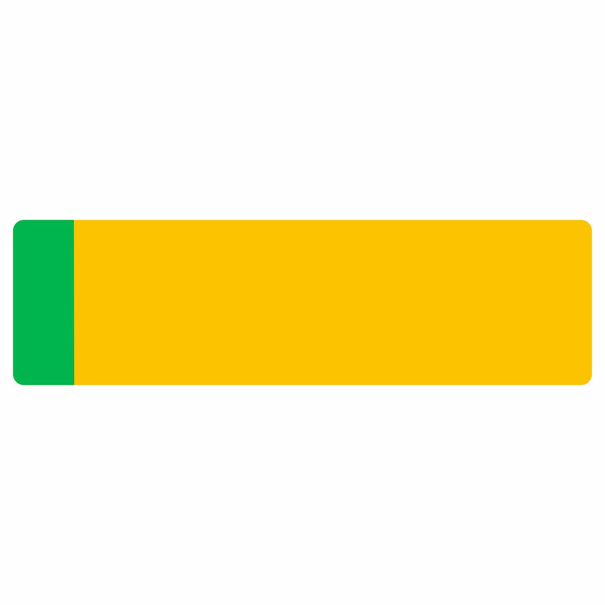 Oversize car Nikkalite™ yellow reflective 533mm x 152mm with green flash