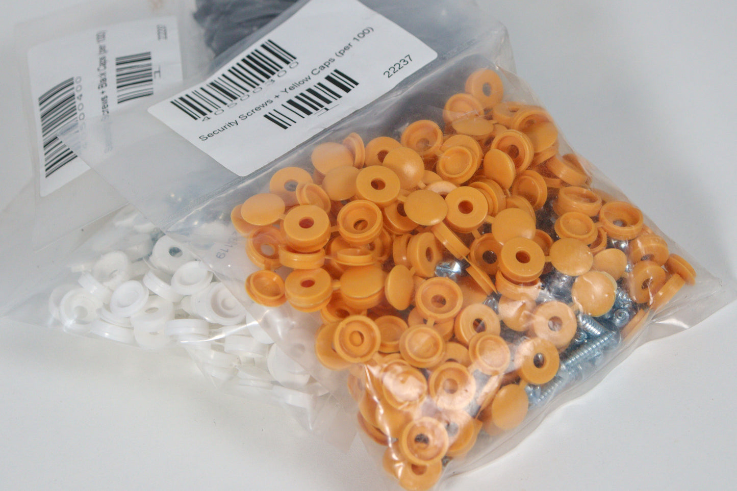 Security Screws + Yellow Caps (per 100)
