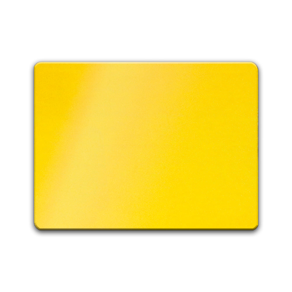 Yellow Motorcycle Fusion™ Aluminium Backing 237mm x 175mm