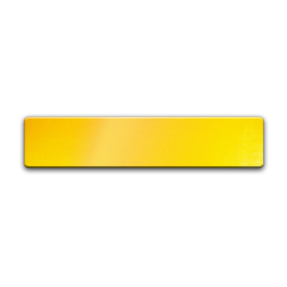 Yellow Car Standard Oblong Fusion™ Aluminium Backing 520 x 111mm