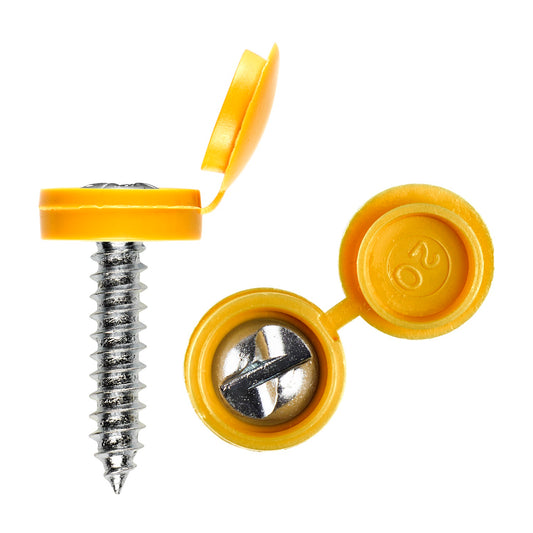 Security Screws + Yellow Caps (per 100)