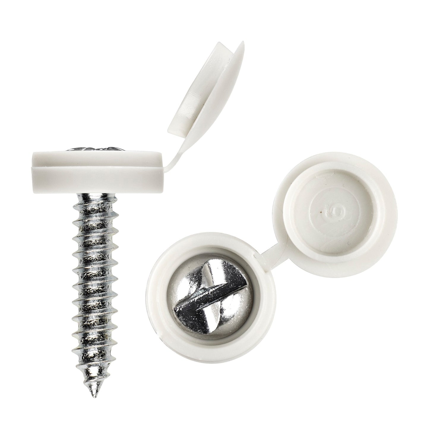 Security Screws + Brilliant White Caps (per 100)