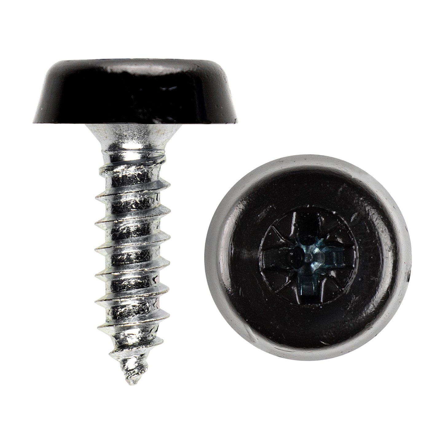 Black POLYTOP Screws (per 100)