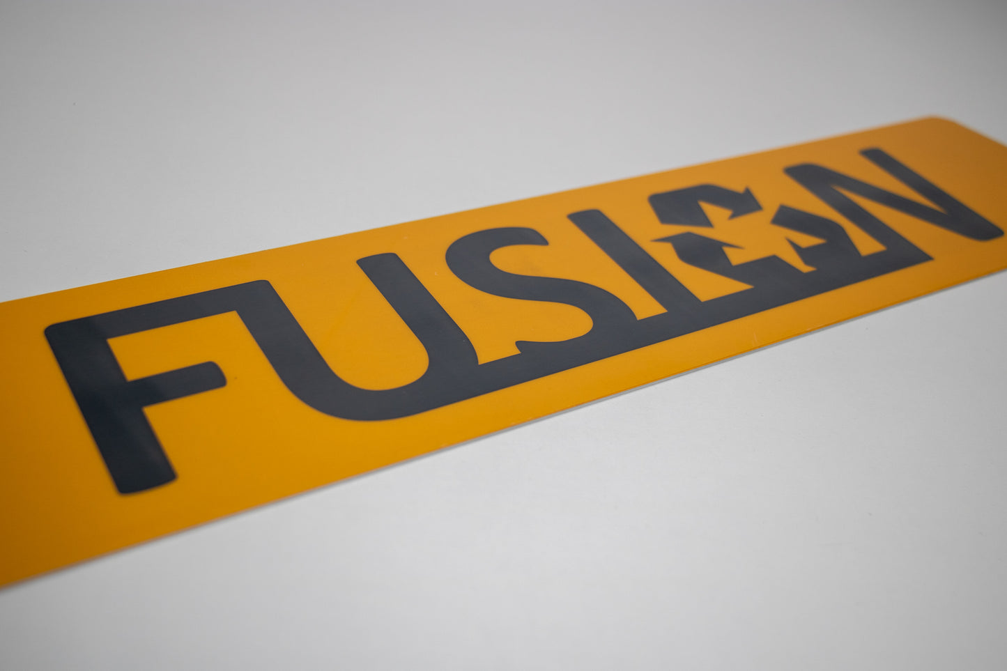 Yellow Oversize Car Fusion™ Aluminium Backing 533mm x 152mm