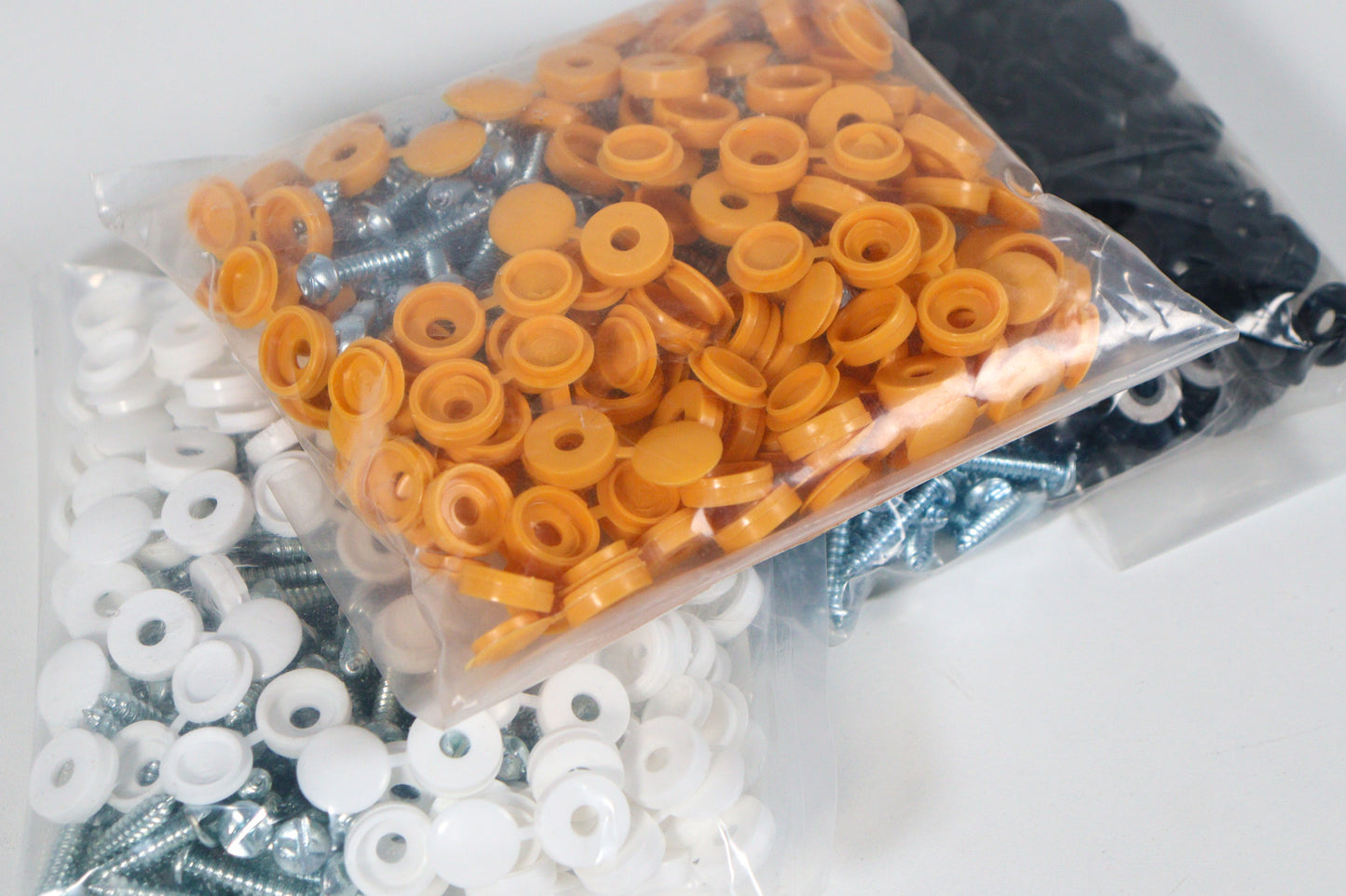 Security Screws + Brilliant White Caps (per 100)