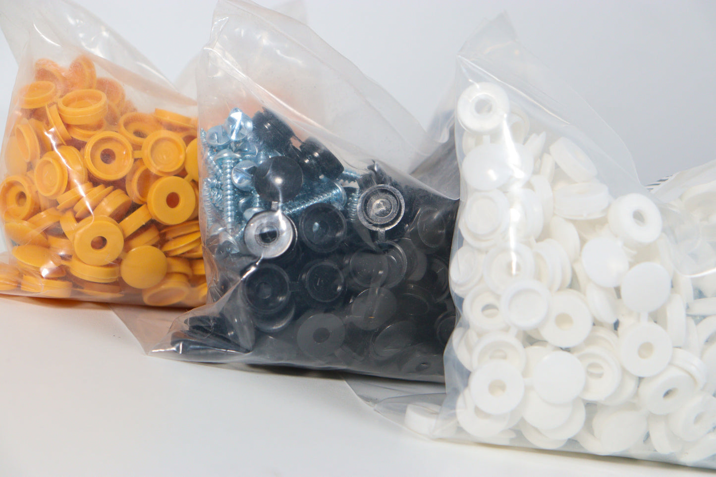 Security Screws + Brilliant White Caps (per 100)