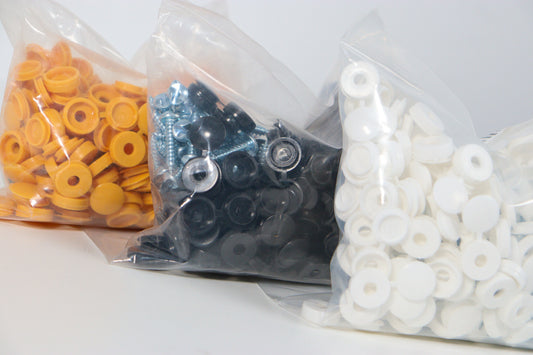 Security Screws + Black Caps (per 100)