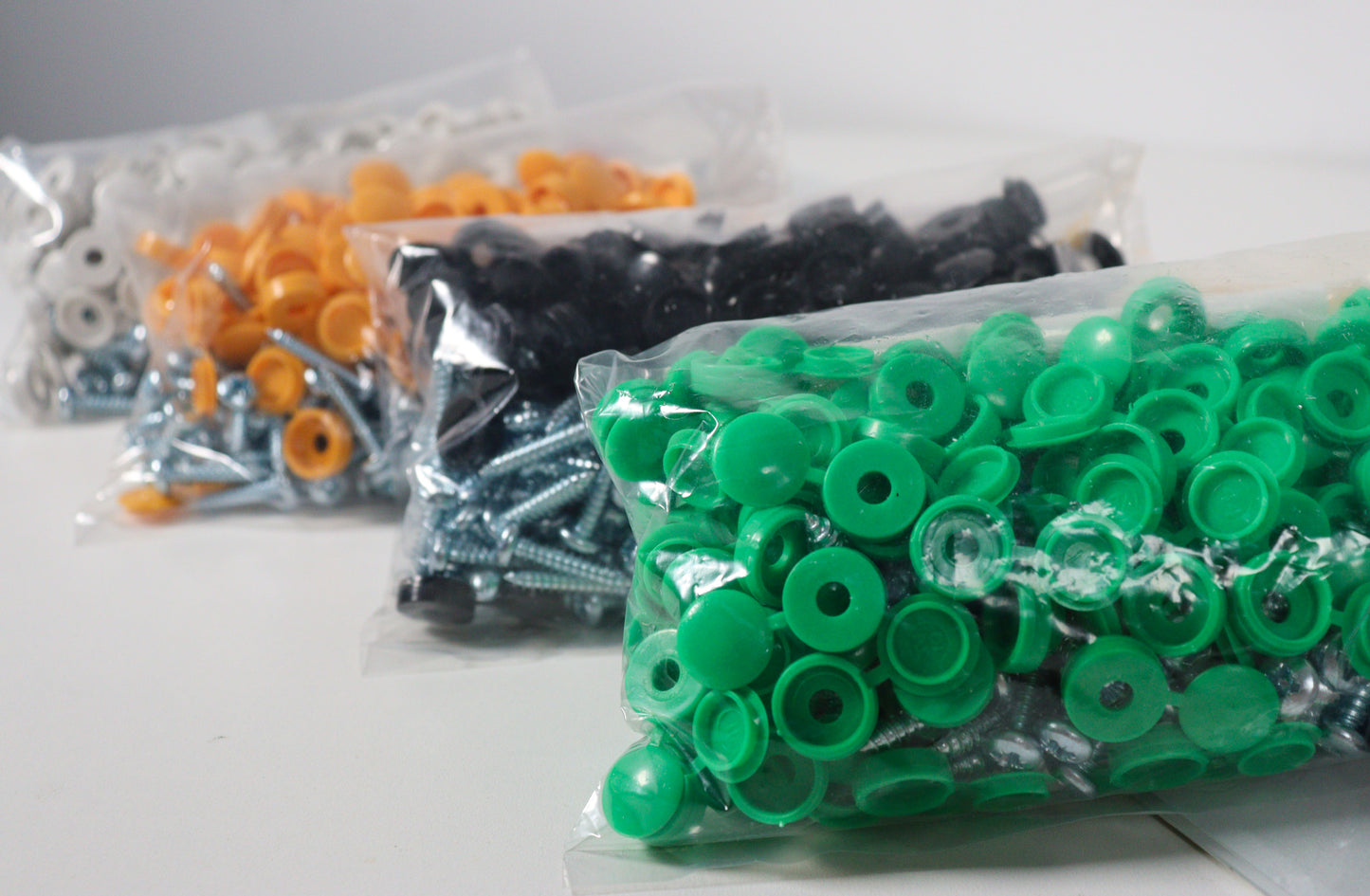 Self Tapping Screws + Yellow Caps (per 100)