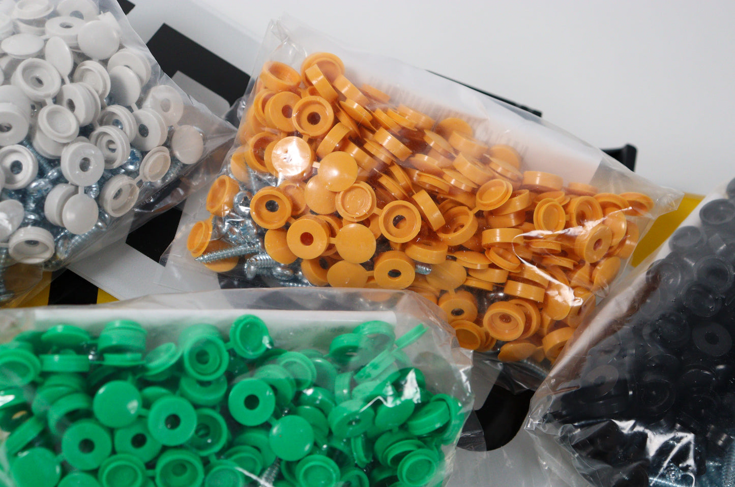 Self Tapping Screws + Yellow Caps (per 100)